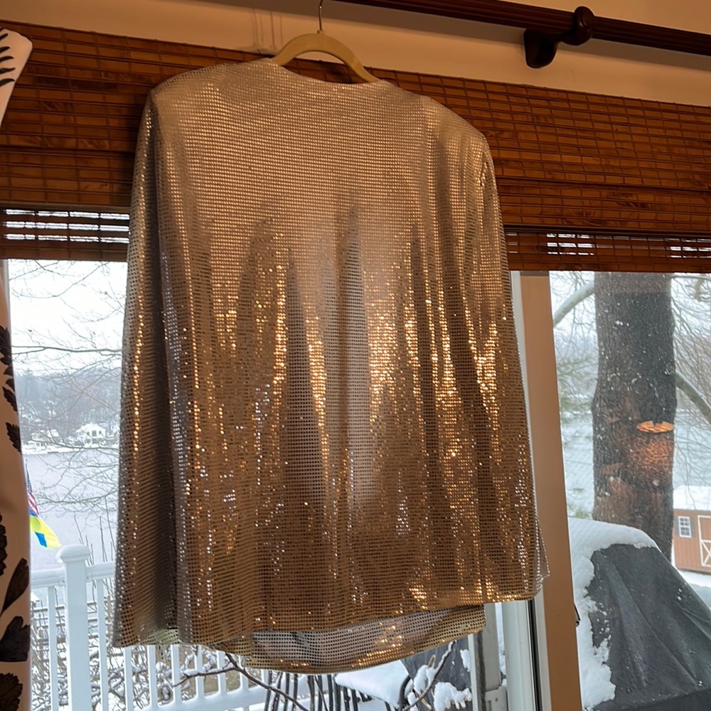 Silver Sequin Cape